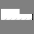 6" Ruler W/ Rectangle 1 1/4"x2 7/16"